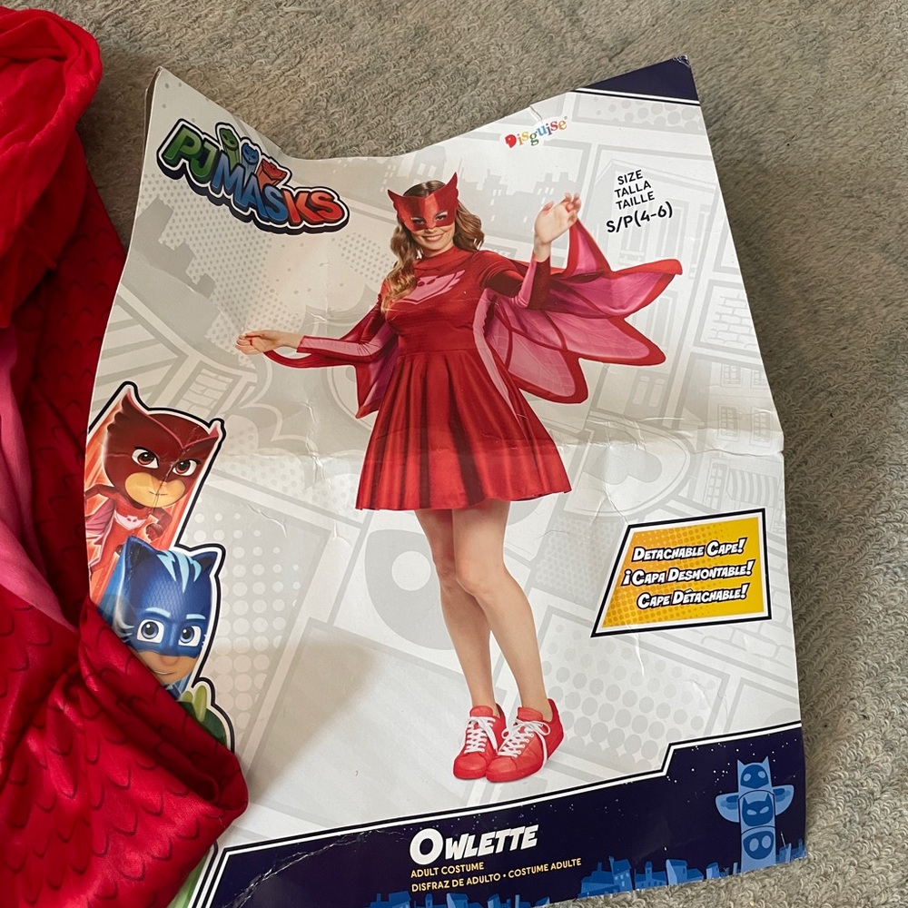 Pj mask Halloween costume  adult owlette
